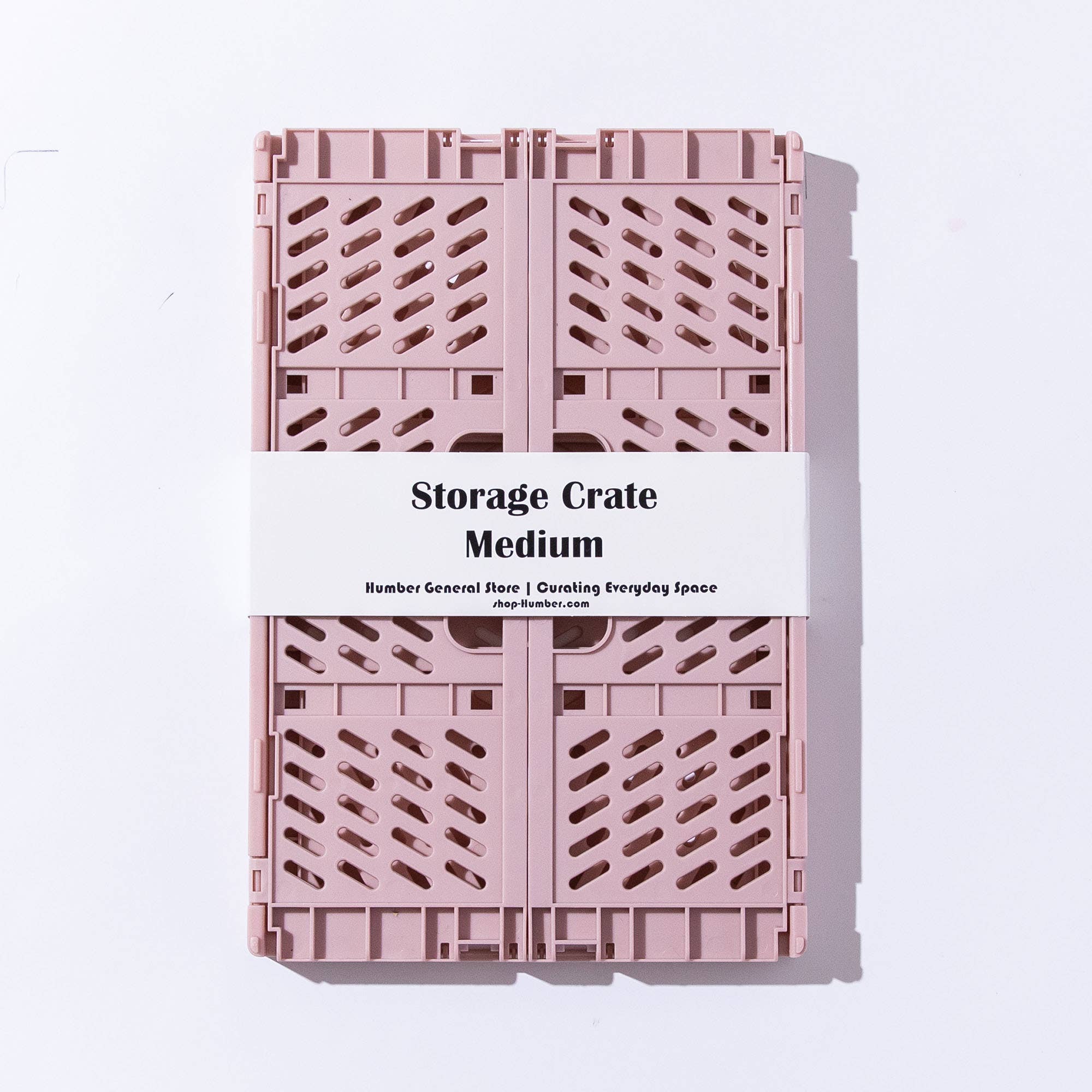 Color Storage Crate, Dusty Pink, Medium